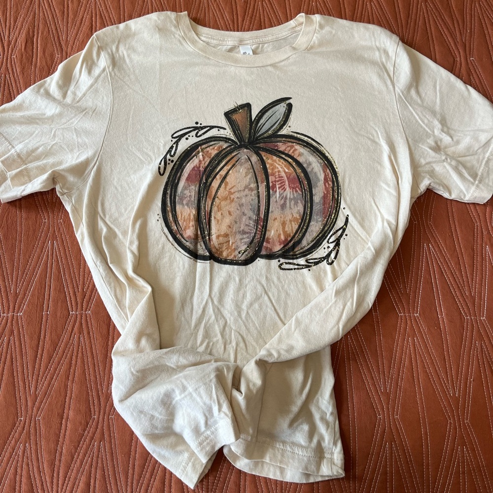Watercolor Fall Pumpkin Graphic Tee